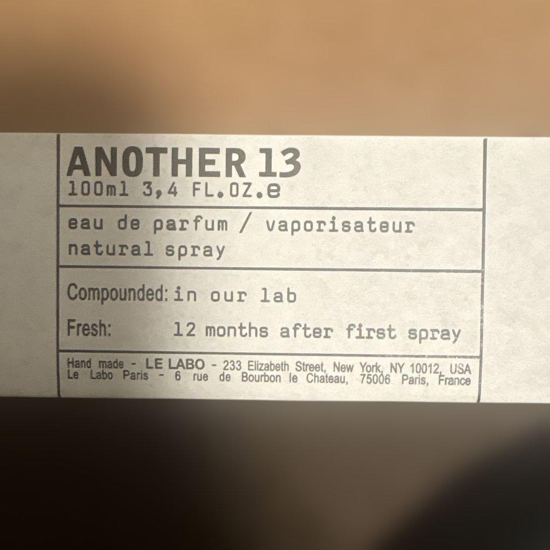 香水(ユニセックス) LELABO another 13