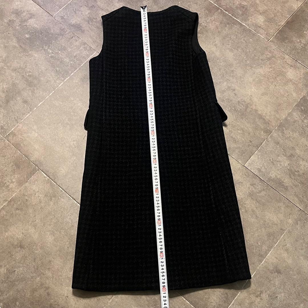 最終値 Drawer ドゥロワー ロングベスト ジレ コート　ノーカラー