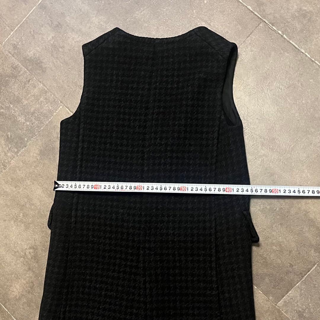 最終値 Drawer ドゥロワー ロングベスト ジレ コート　ノーカラー