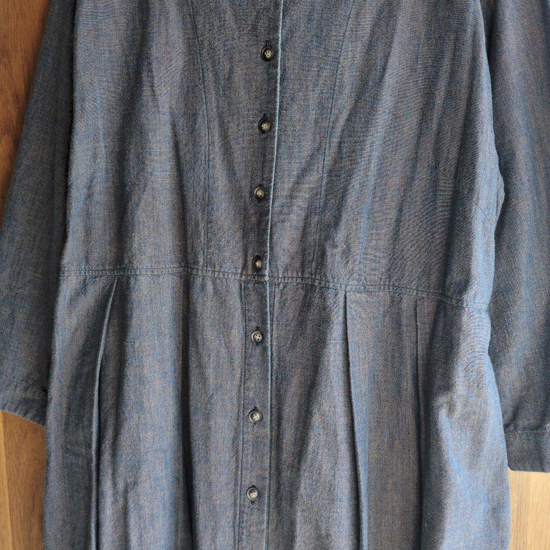 カスリラ kasurira コットン シャツワンピース M〜L