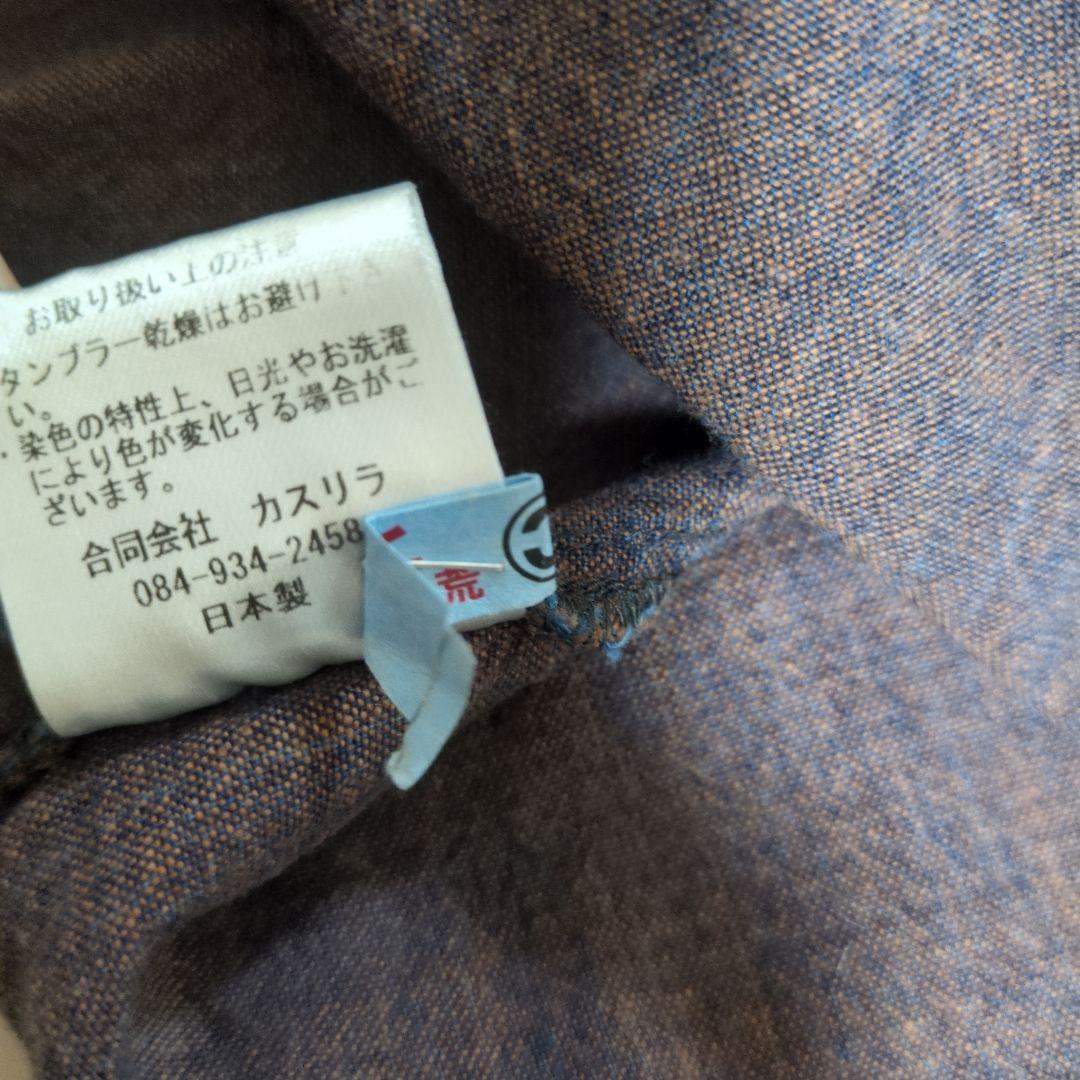 カスリラ kasurira コットン シャツワンピース M〜L