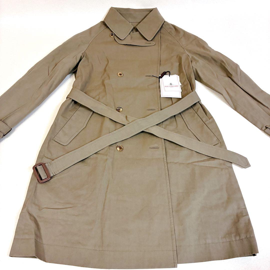 【タグ付き未使用】OLD ENGLANDトレンチコート ロングコート カーキ