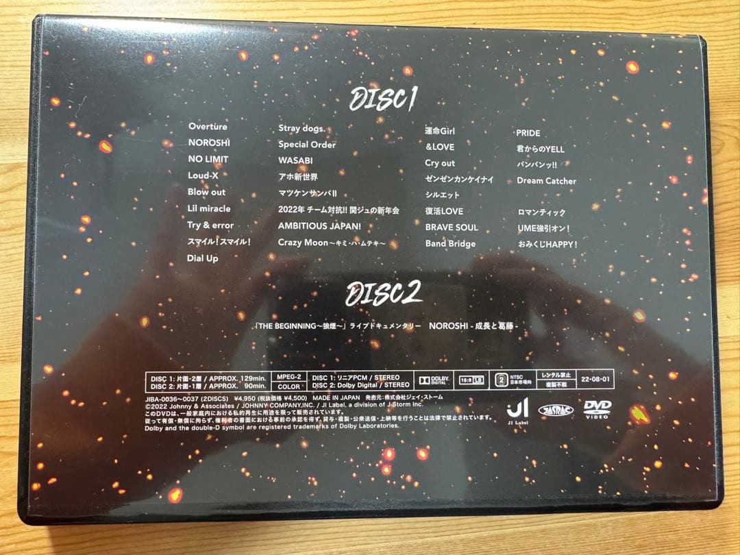 関西ジュニア　ライブDVD