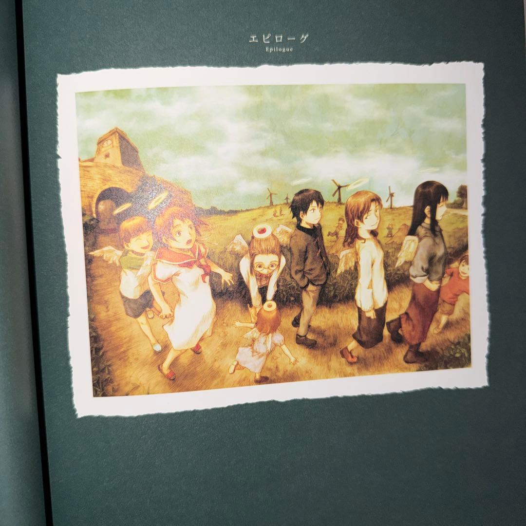 【絶版 初版 帯付き】 グリの街、灰羽の庭で 灰羽連盟画集 安倍吉俊