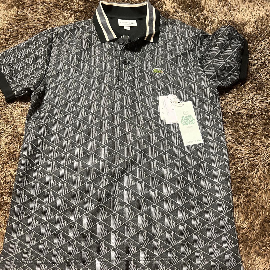 LACOSTE モノグラムポロシャツ US X5