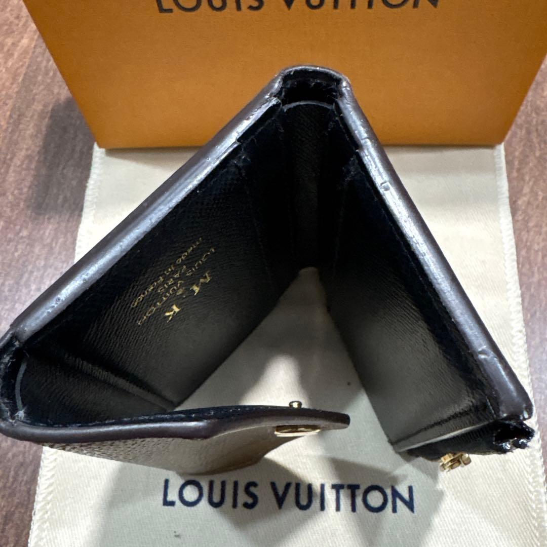 ルイヴィトン モノグラム ポルトフォイユ ゾエ 二つ折り 財布 リバース 茶色