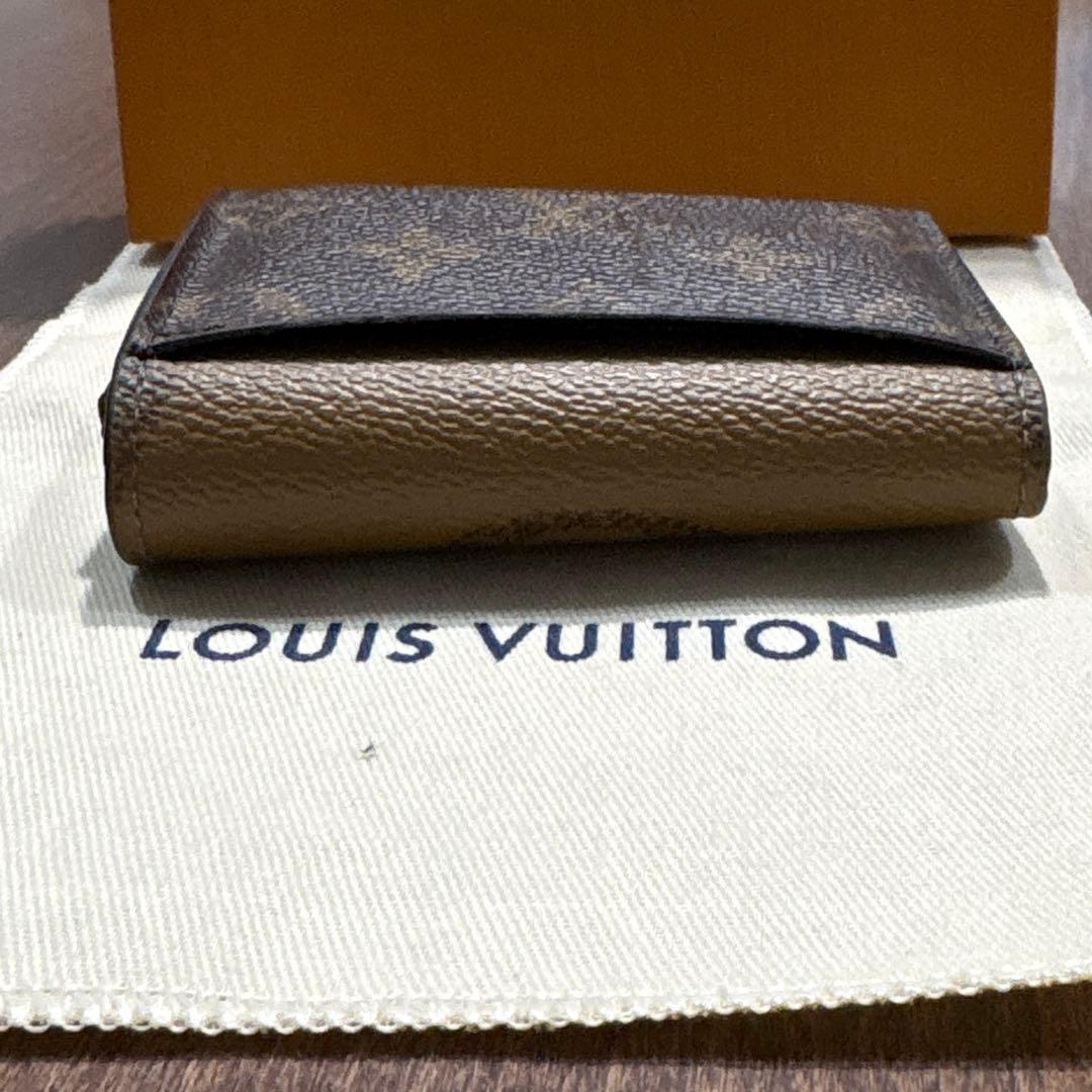 ルイヴィトン モノグラム ポルトフォイユ ゾエ 二つ折り 財布 リバース 茶色