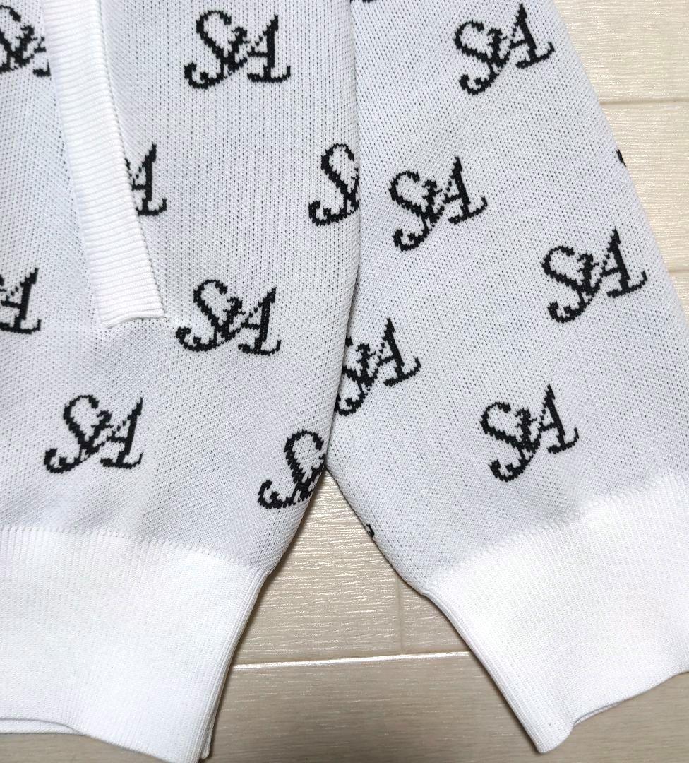 再再再値下新品セントアンドリュース　ニットジャケットМ白定価22000円秋冬