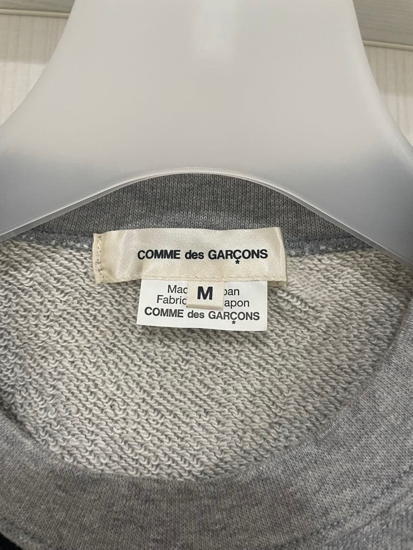 COMME des GARÇONS ドット柄トレーナー M グレー 水玉