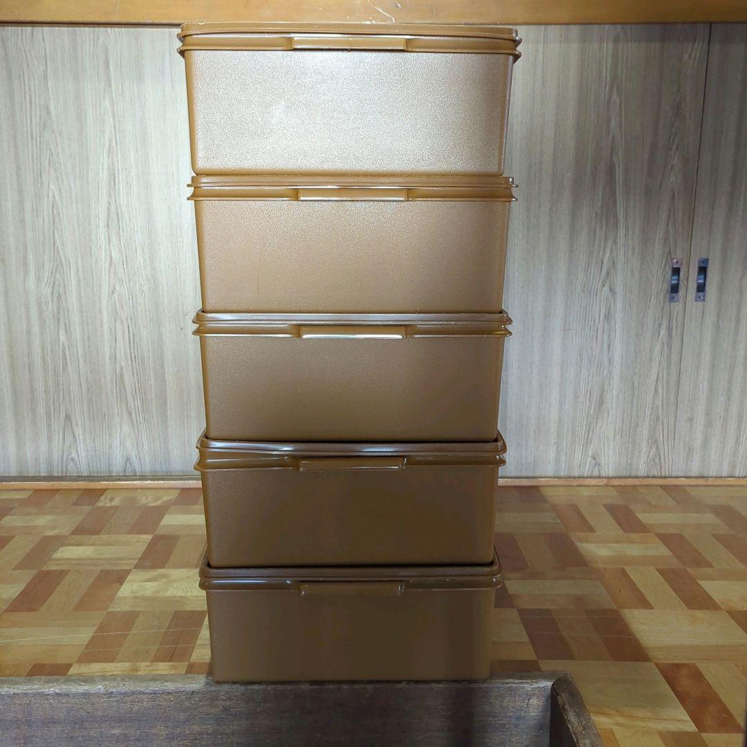 Rijimomタッパーウェア ロング スーパーケース 5つ まとめ売り 中