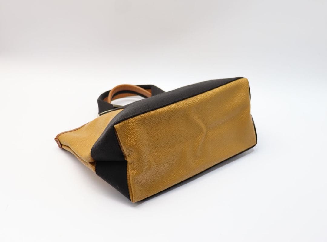 新品 TOPKAPI スコッチグレイン ネオレザー ミニ トートバッグ キャメル