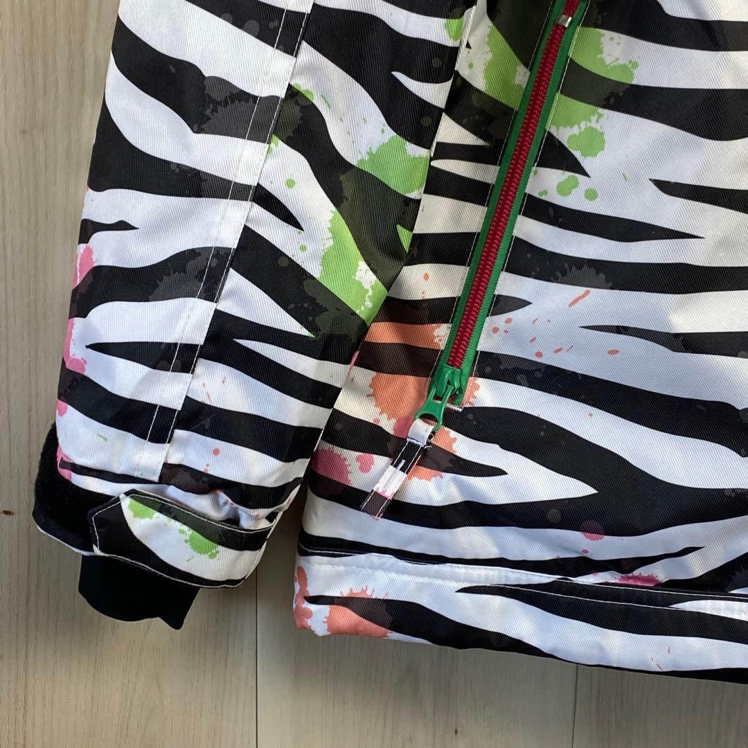 OP ゼブラ柄 スノーボードウェア セット M/L