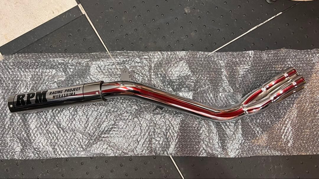 ホンダ CBX400F RPM 正規新品リアマフラー 復刻版ステッカー付き