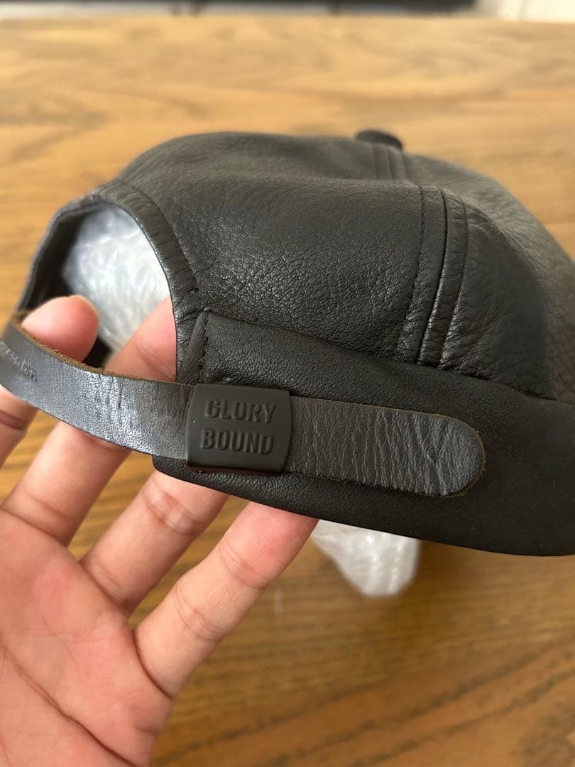 cootie レザーサグキャップ　本革　希少　クーティー