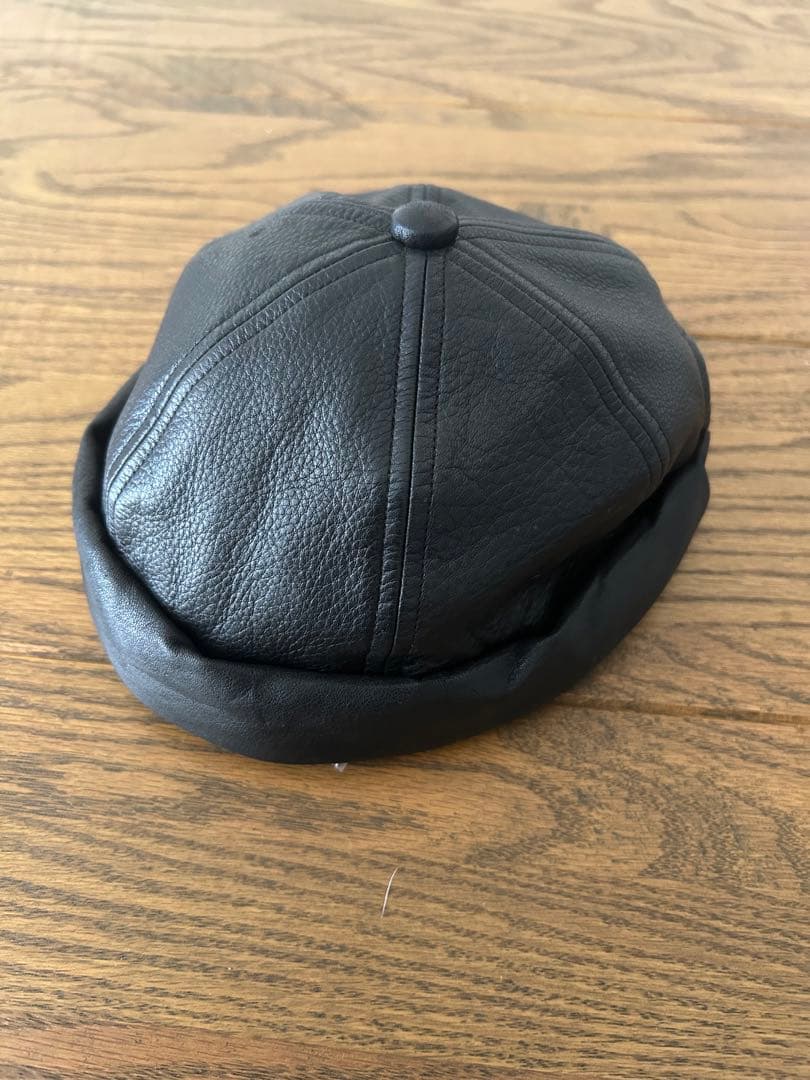 cootie レザーサグキャップ　本革　希少　クーティー