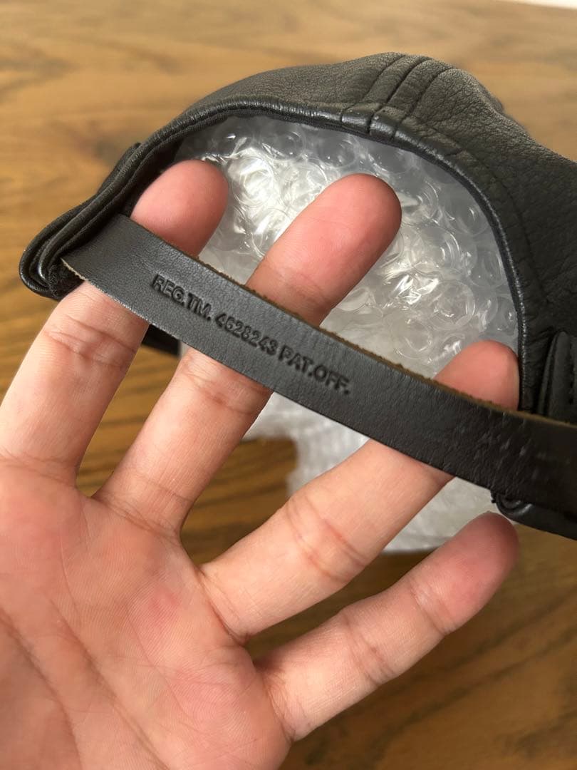 cootie レザーサグキャップ　本革　希少　クーティー