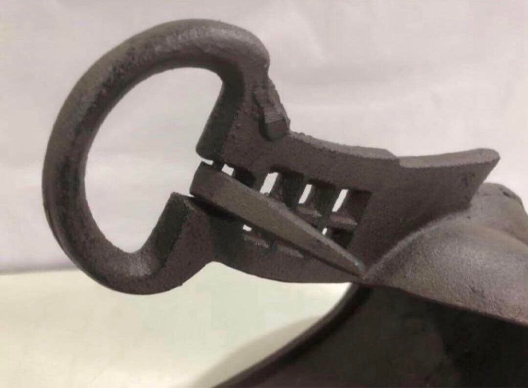 鉄製 アイアン 鎧 あぶみ 馬具 花器 左右セット