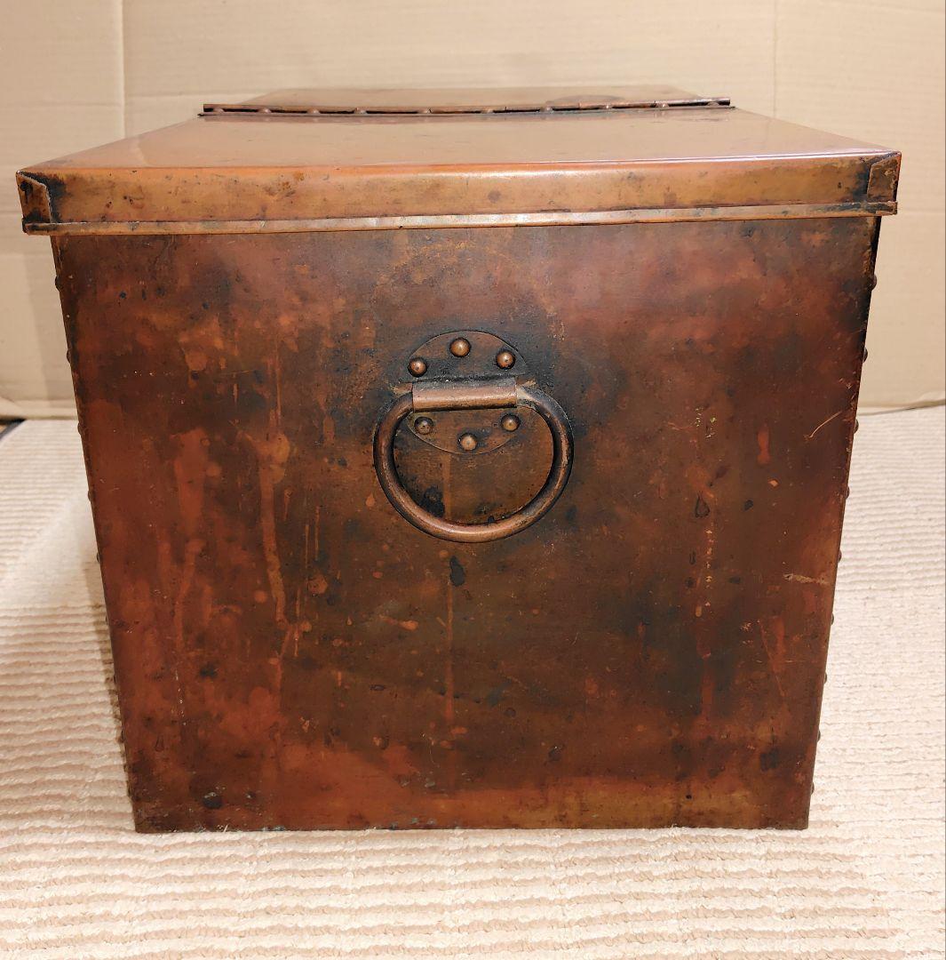 収納ケース　衣装ケース　昭和レトロ　銅製　金属製　アンティーク　骨董品　古道具