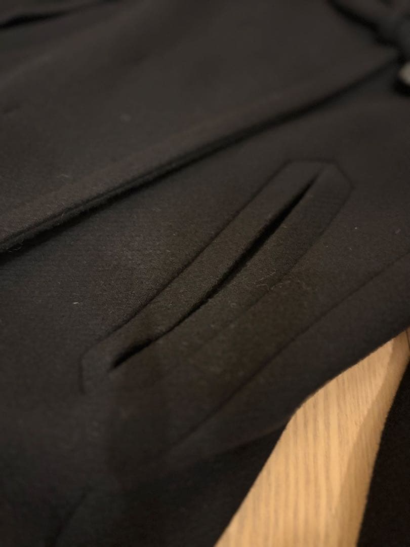 Chloé クロエ ♪ 黒 ロングコート ウール ハンガー付き