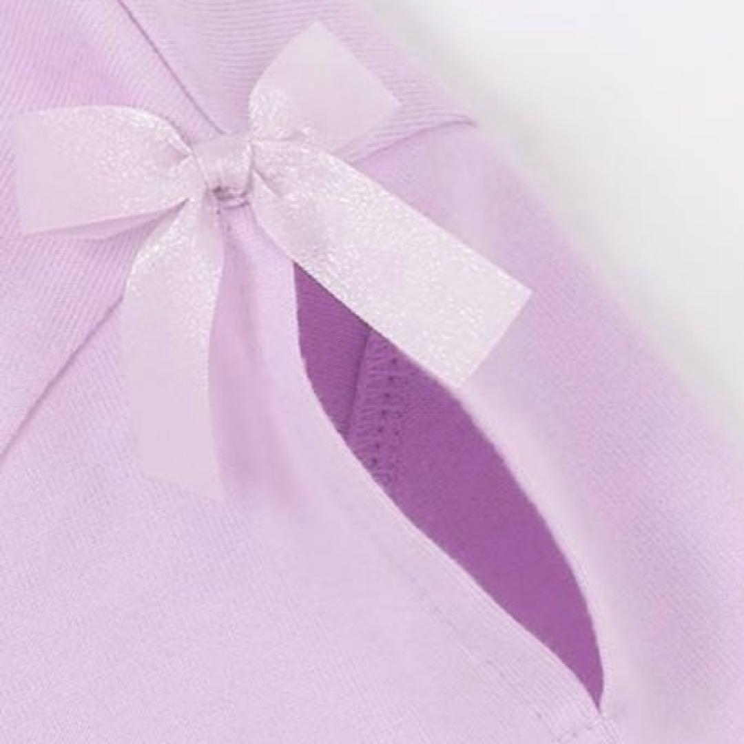 メゾピアノ シェル柄　切替カットワンピース　130