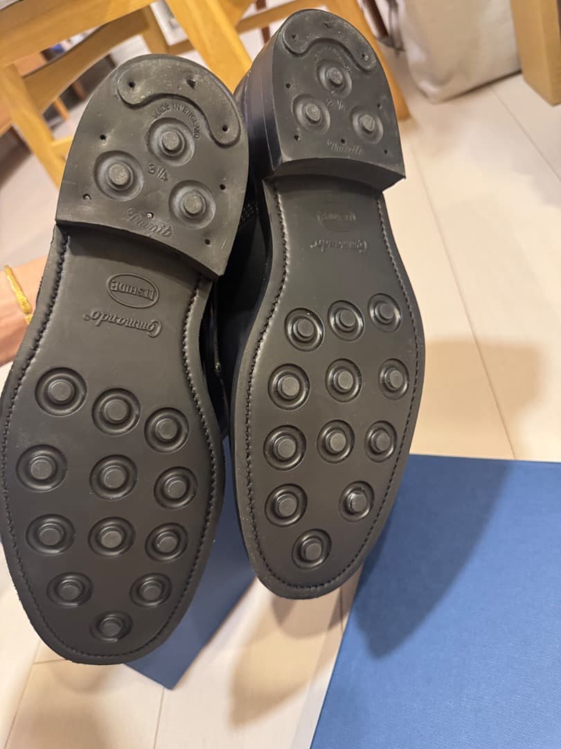 靴 SANDERS Military Broad-Arrow Apron Derby