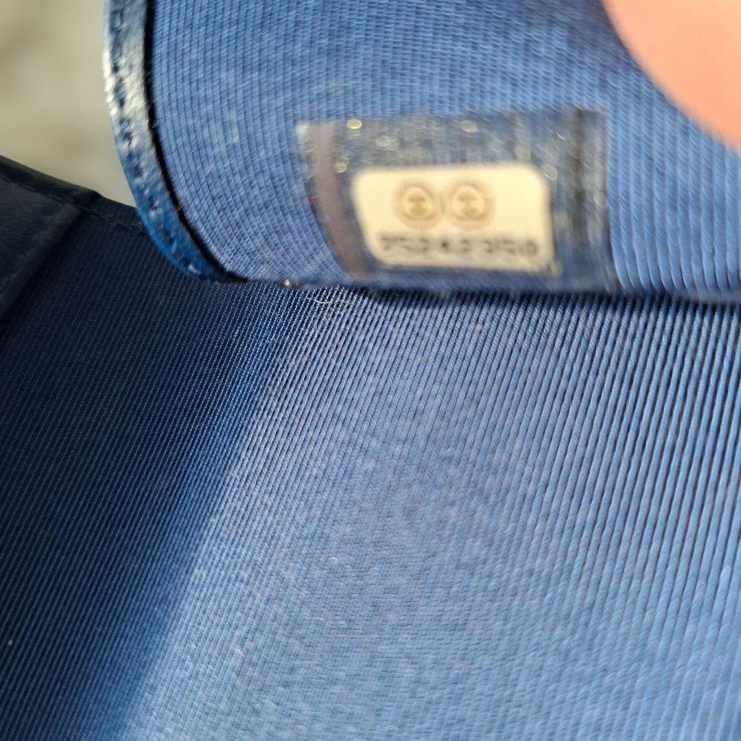 CHANEL ネイビー キーケース マトラッセ