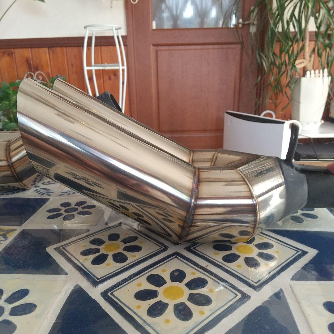 ワンオフ マフラーカッター 4本 出し ハネアゲ ステンレス