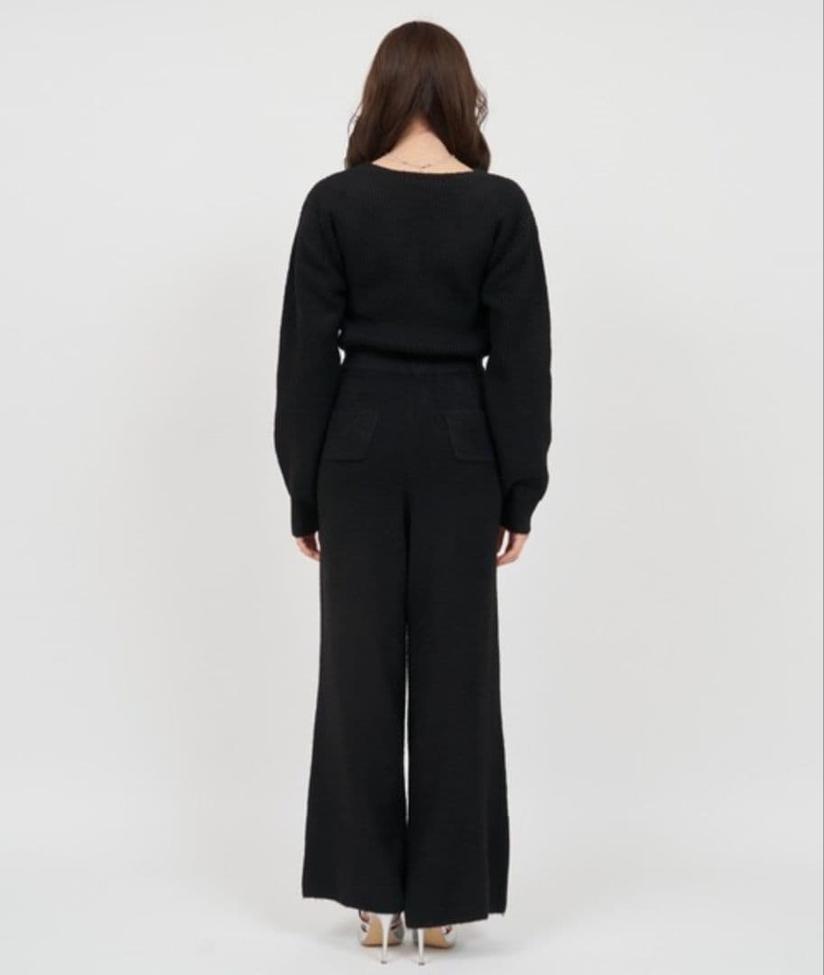 　PARTY　カシュクールニットオールインワン