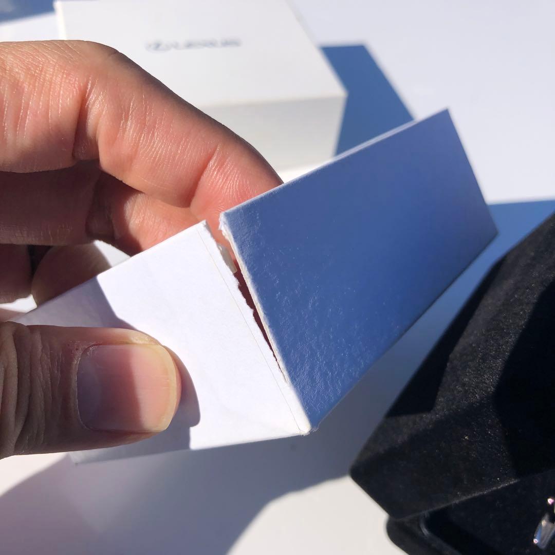 新品未使用 LEXUS レクサス ネクタイピン 箱付き シルバー　ロゴ刻印