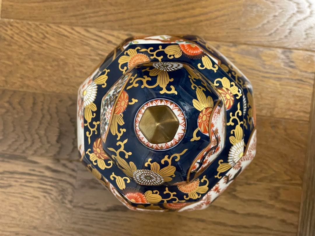 其泉 沈香壺 琳派古伊万里 美術有田焼 賞美堂其泉窯 染錦金彩琳派図