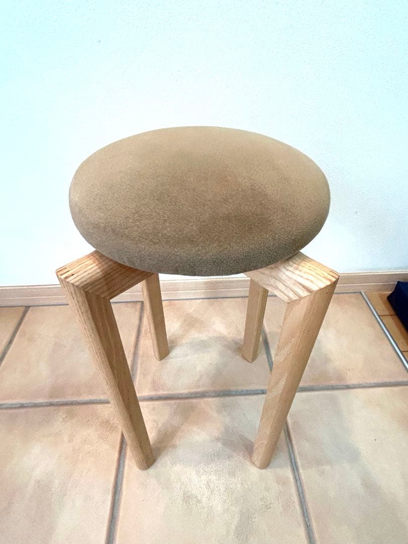 美品　匠工房 マッシュルーム スツール SS ココア 高さ50cm