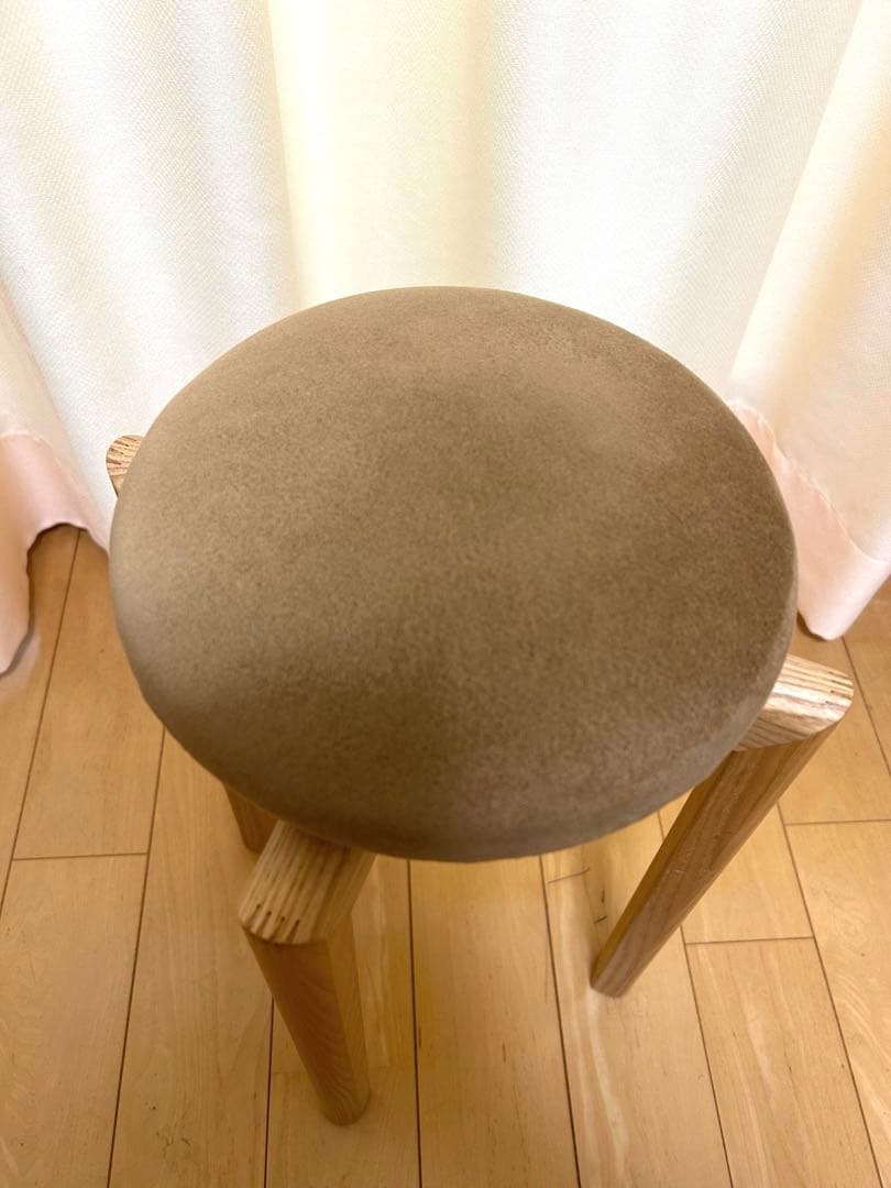美品　匠工房 マッシュルーム スツール SS ココア 高さ50cm