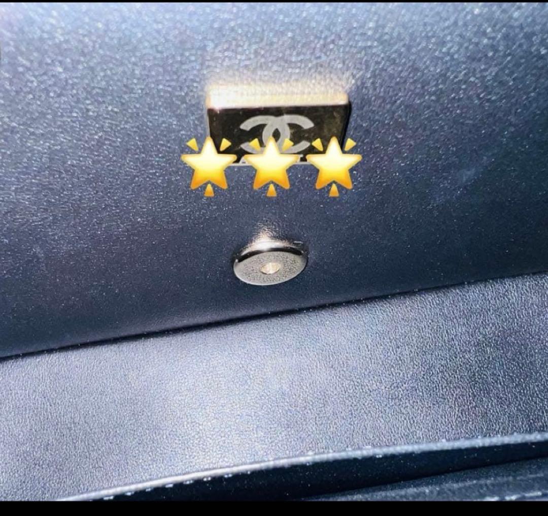 CHANEL ショルダーバッグ ミニマトラッセ A69900 黒 ラムスキン