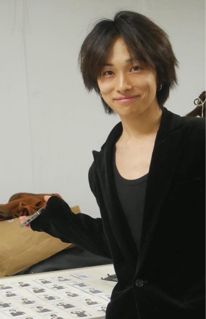 あおばくん着用 ベロアテーラードジャケット