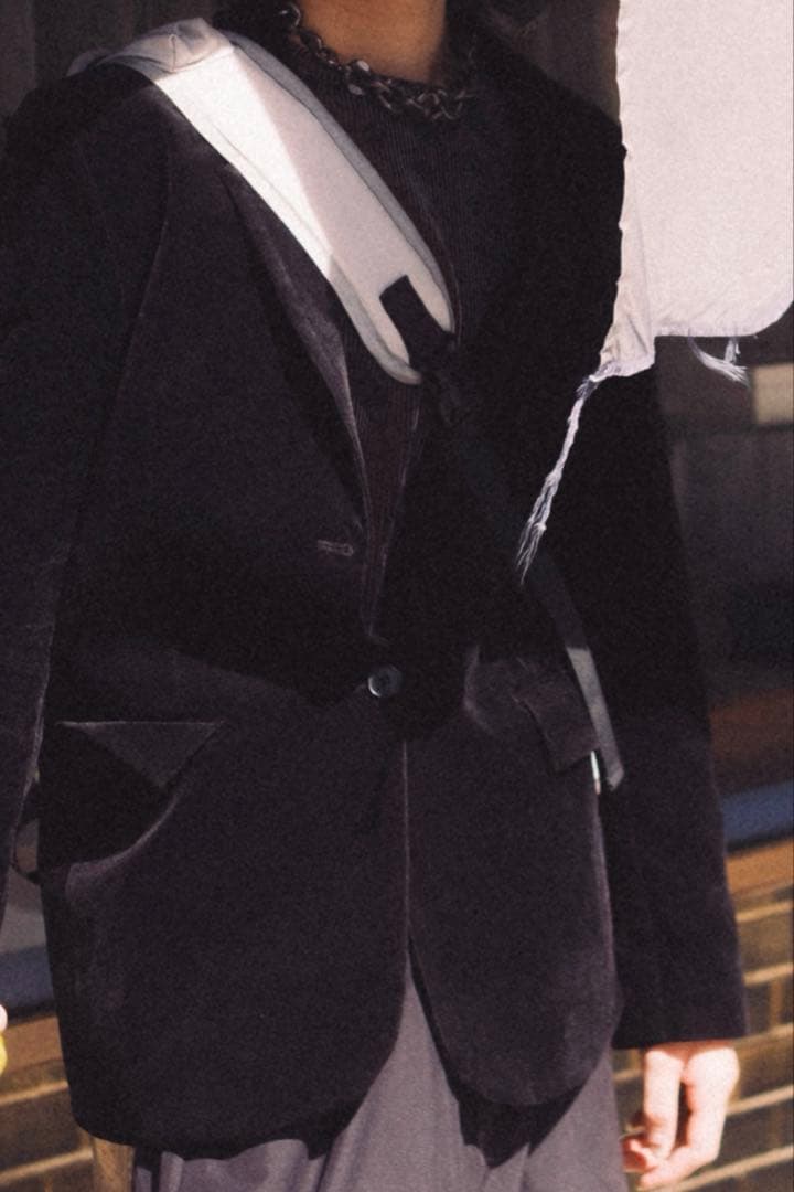 あおばくん着用 ベロアテーラードジャケット