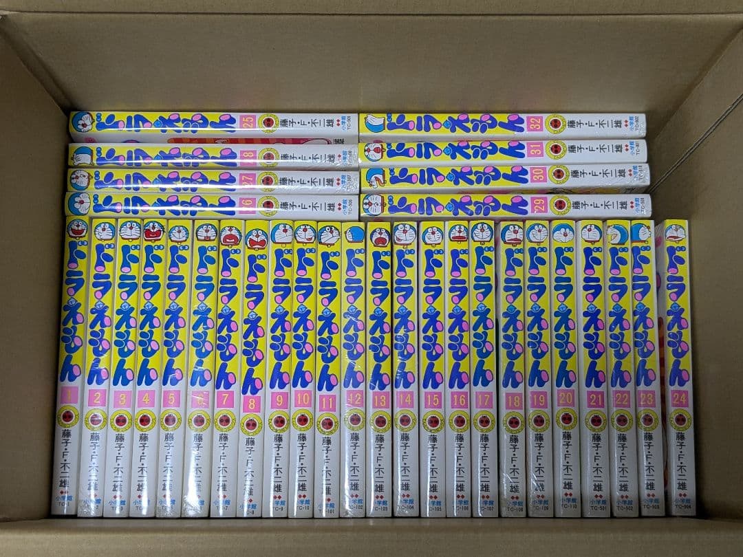 【未開封多】ドラえもん全45巻 藤子・F・不二雄　小学館 てんとう虫コミックス