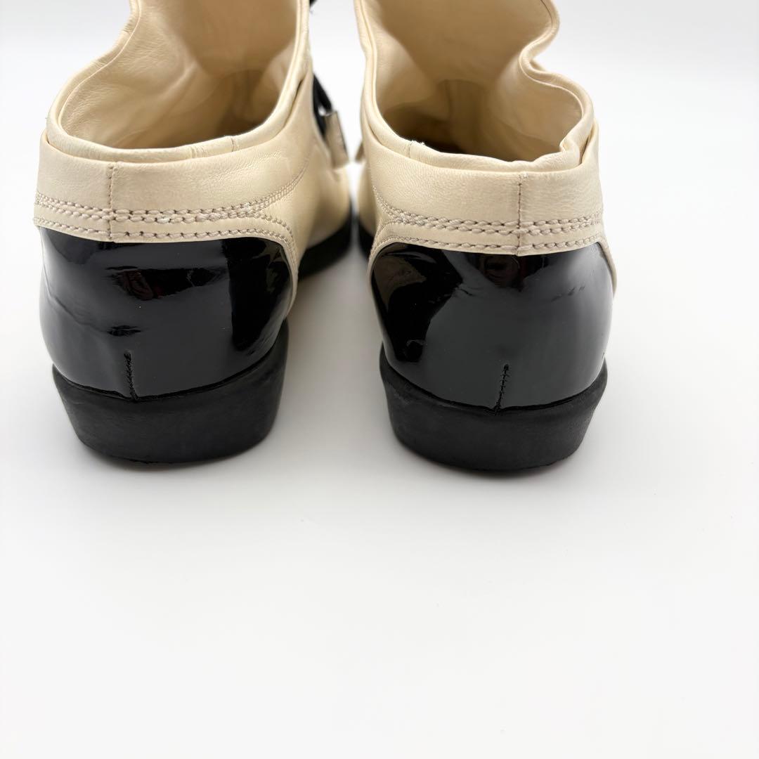 CHANEL シャネル ココマーク スニーカー 37 アイボリー 黒