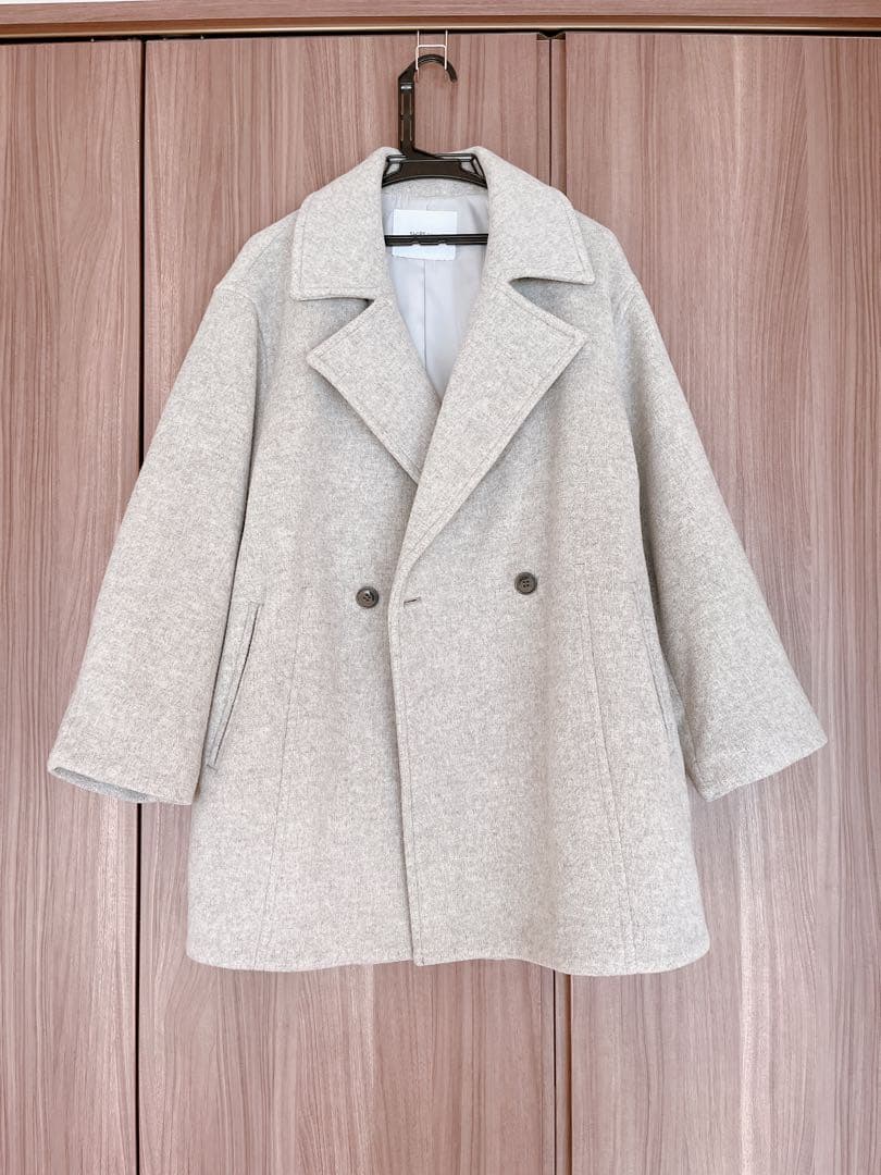 SHIPS any ウール テーラード コクーン ショート コート