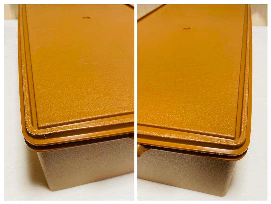 2個セット/送料込み/タッパーウェア/ディープ/ロング/スーパーケース/セピア