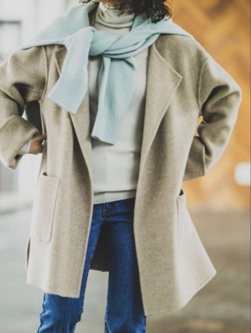 ⭐︎美品⭐︎ Spick&Span ⭐︎ノーカラーリバーコート⭐︎