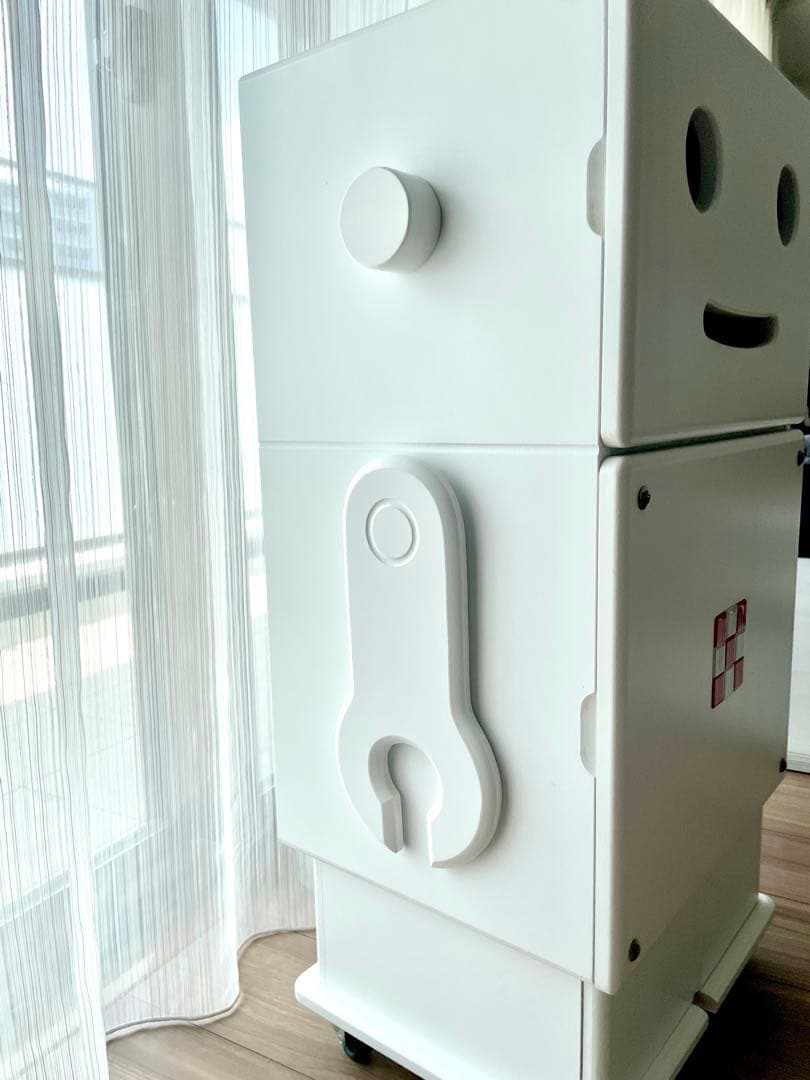 【最安値】ロボット型木製収納ロビット Robit ete ホワイト