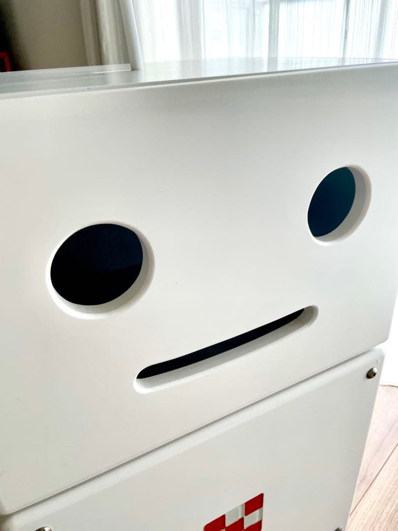 【最安値】ロボット型木製収納ロビット Robit ete ホワイト