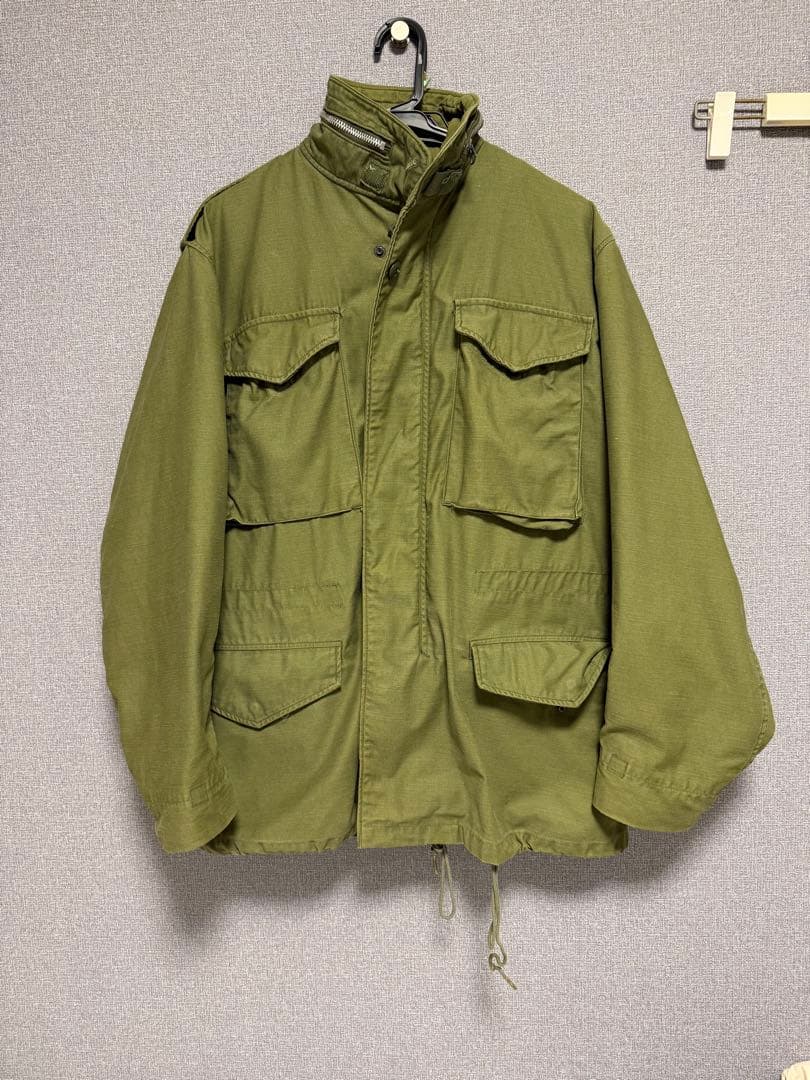70s M-65 ヴィンテージ ミリタリージャケット m65 アルミジップ