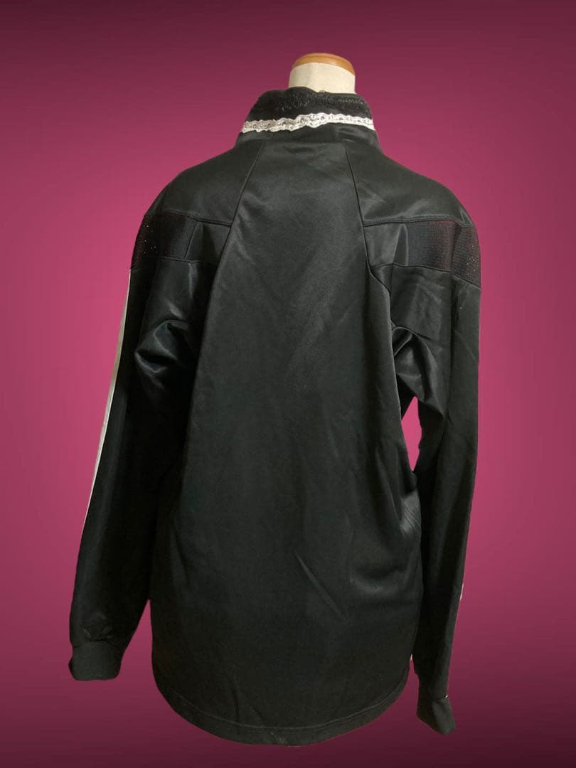 激レアadidas再構築白レースジップトラックy2kフェアリーグランジロック古着