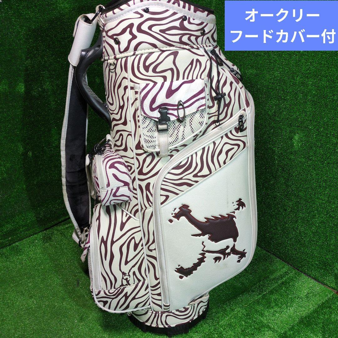 ゼブラ柄 ゴルフキャディバッグ OAKLEY