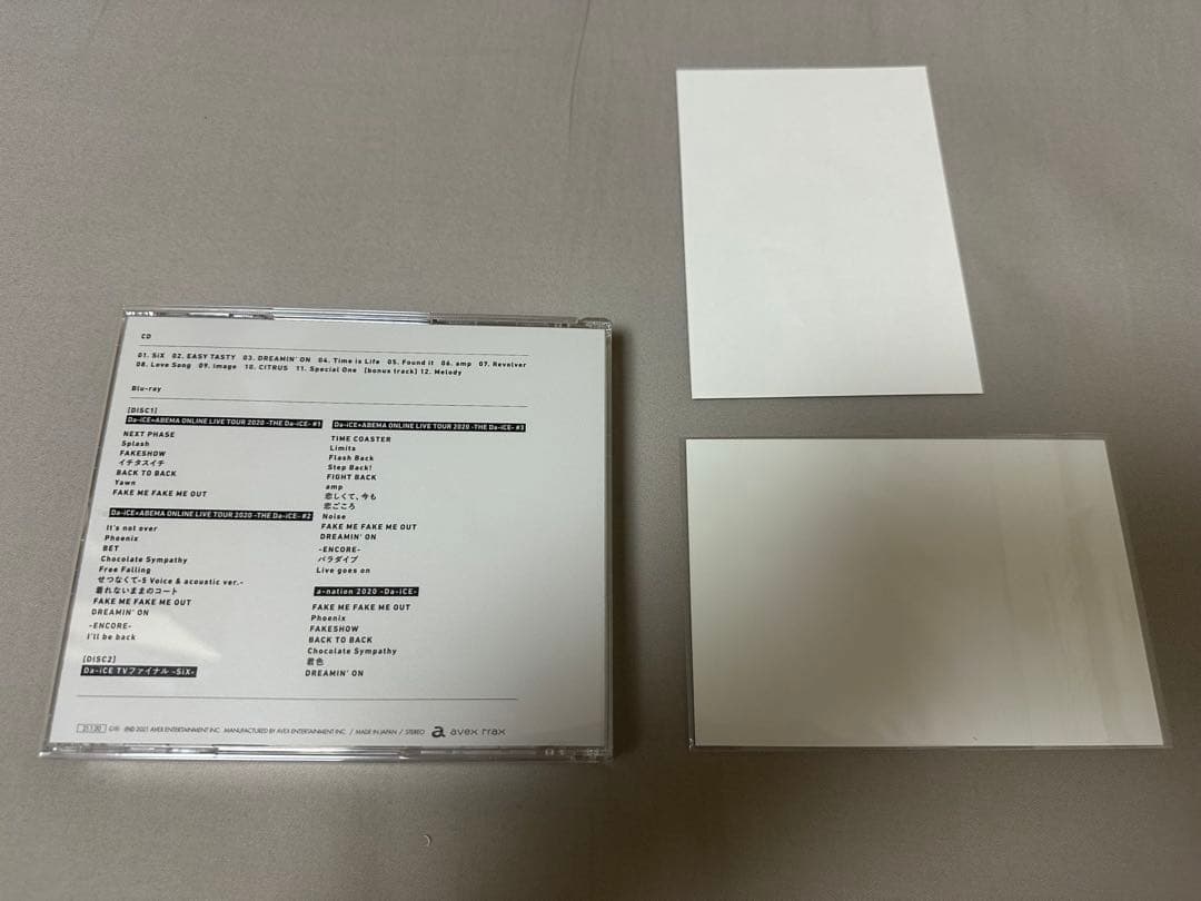 Da-iCE SiX 初回生産限定盤 CD Blu-ray HMV特典付き