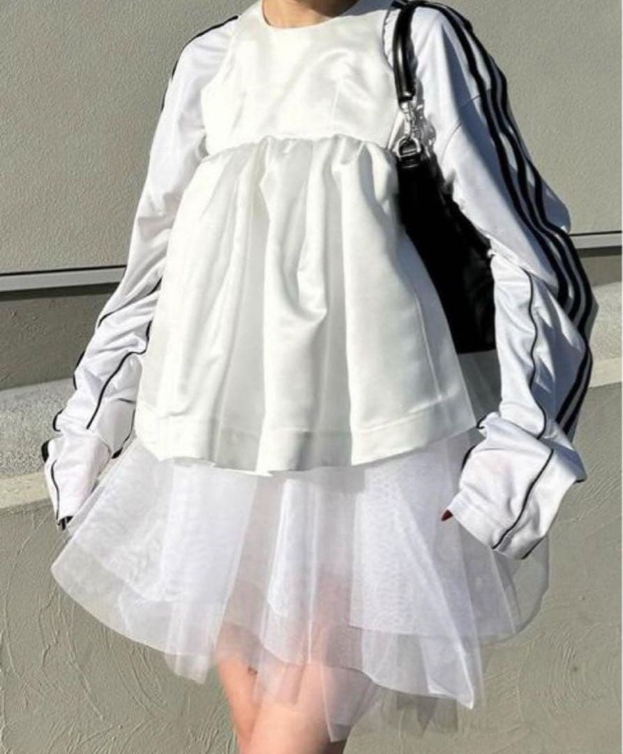 noir kei ninomiya ブラックチュールトップス