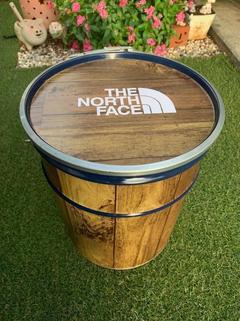 【２セット】　オープンペール缶 20L　キャンプ　薪入れ　テーブルチェア　焚火缶