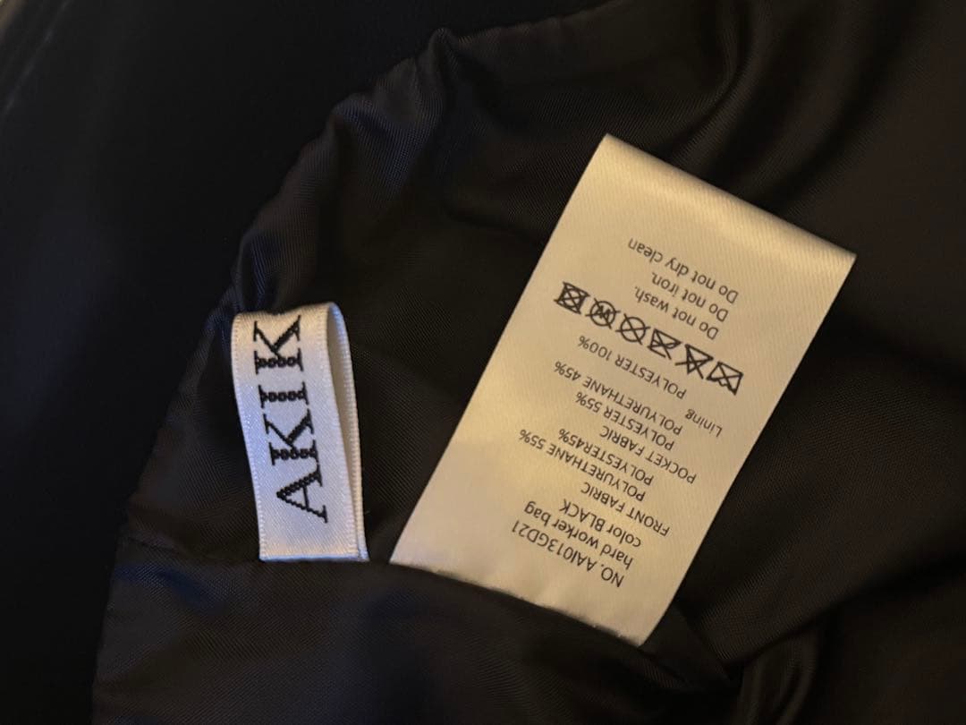 バッグ AKIKOAOKI Hard worker bag classic black