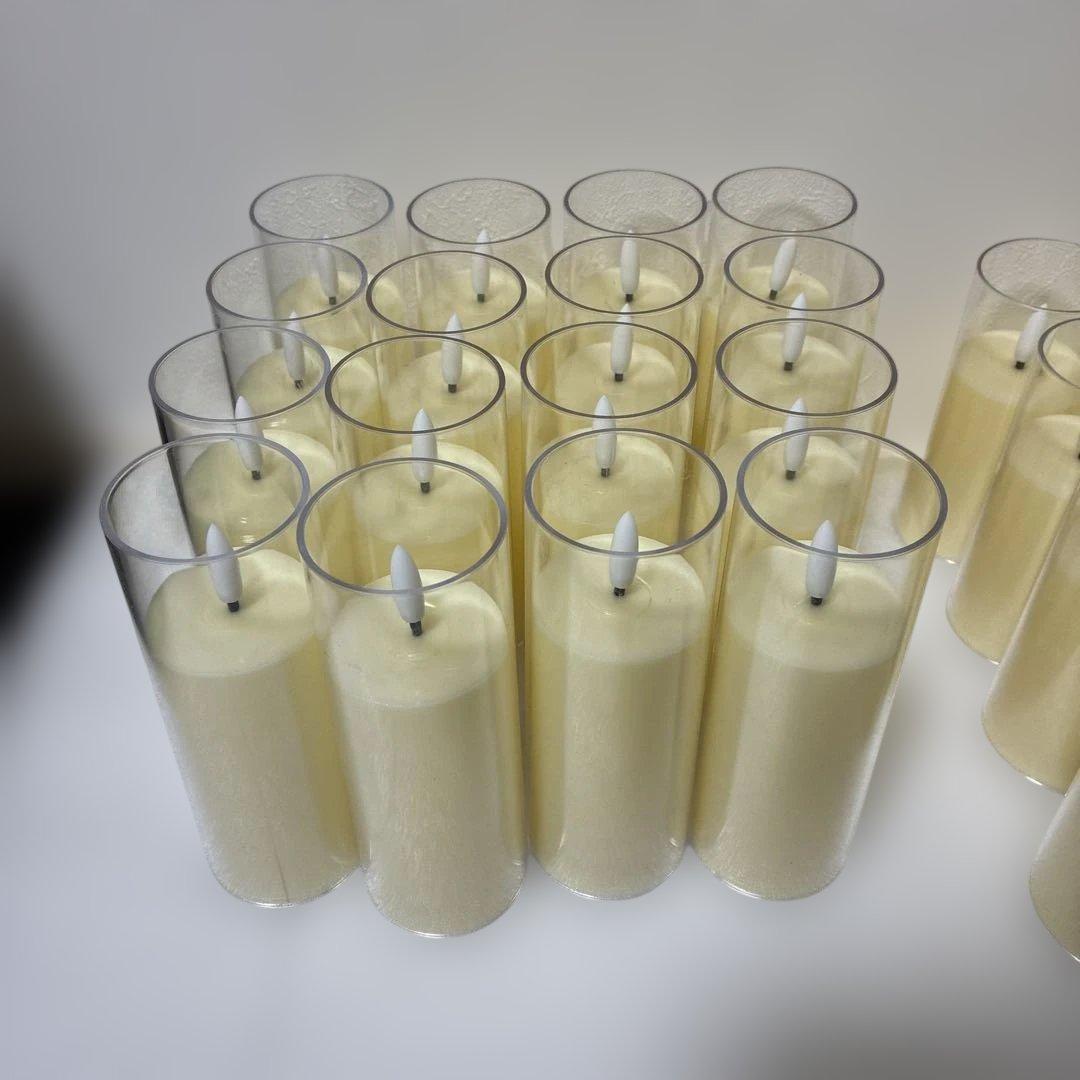 （48個）LED 円筒形 キャンドル セット